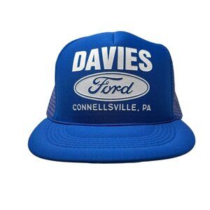 Davies Ford Dealership Connellsville PA Vintage Retro Trucker Snapback Hat Cap